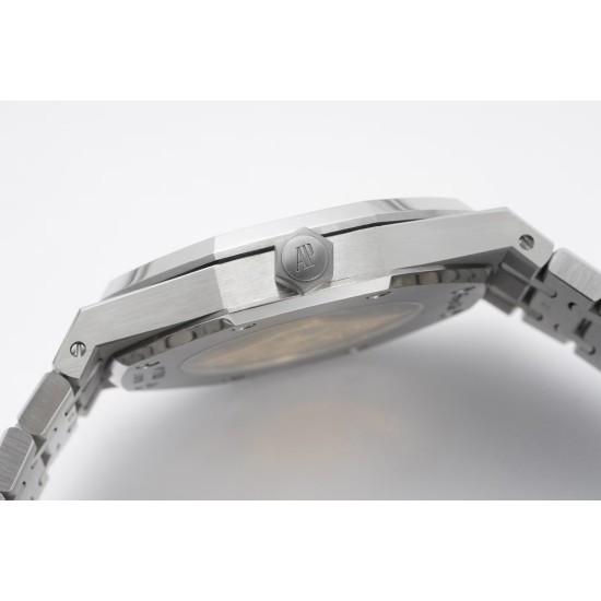 Audemars Piguet-Royal Oak 15400 SS/SS Black/Stk APSF SA3120 Super Clone