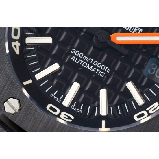 Audemars Piguet-Royal Oak Diver 15707 CER/RU Black IPF A3120