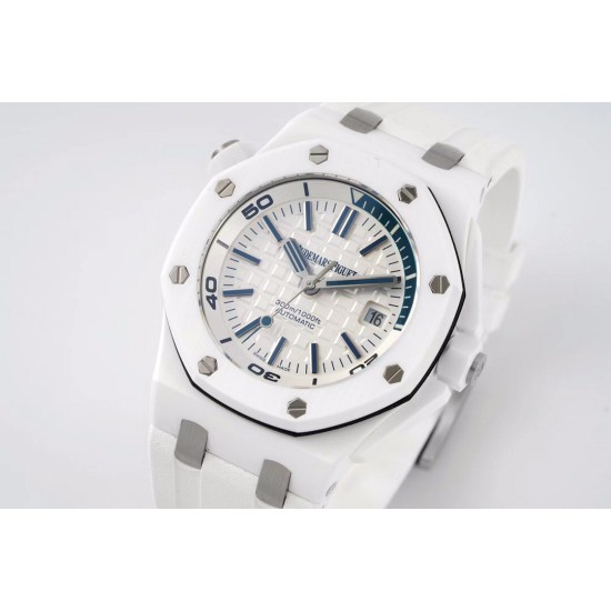 Audemars Piguet-Royal Oak Diver 15707 CER/RU White IPF A3120