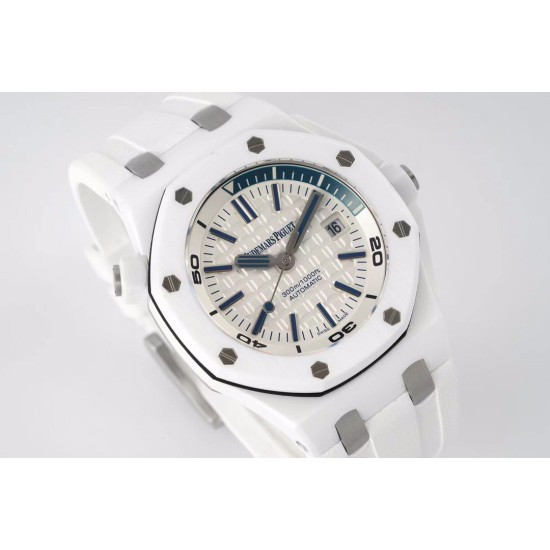 Audemars Piguet-Royal Oak Diver 15707 CER/RU White IPF A3120