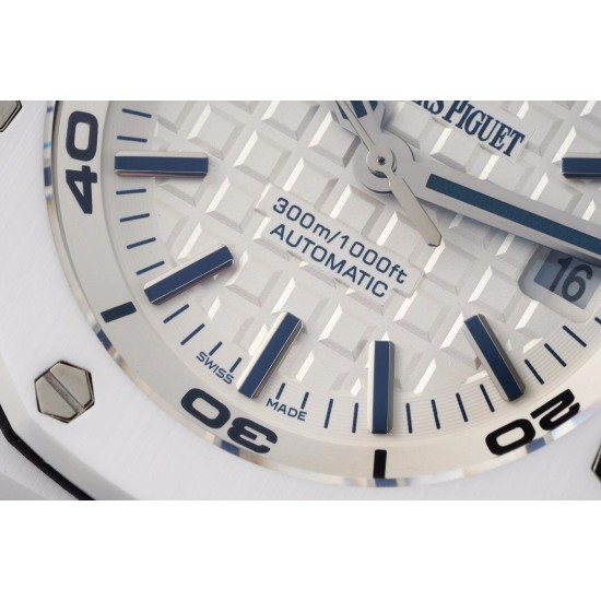Audemars Piguet-Royal Oak Diver 15707 CER/RU White IPF A3120