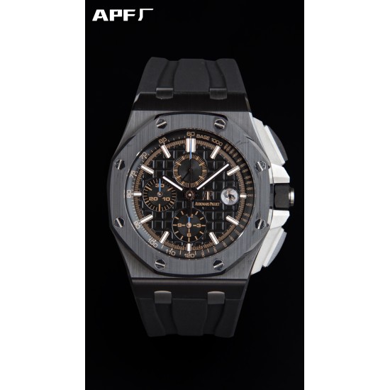 Audemars Piguet-Royal Oak Offshore 44mm Ceramic/RU Black/Stk APF A3126