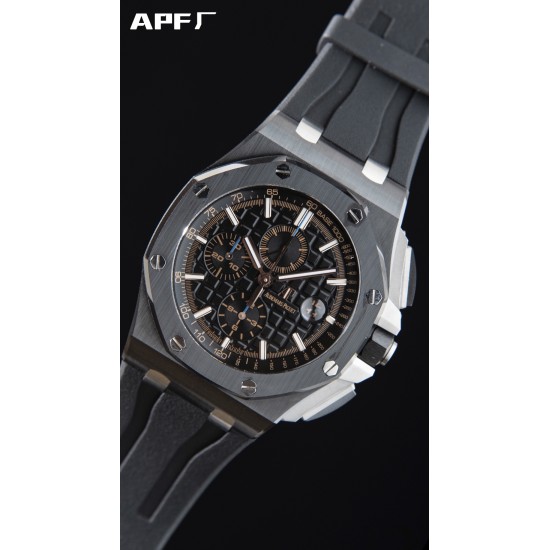 Audemars Piguet-Royal Oak Offshore 44mm Ceramic/RU Black/Stk APF A3126