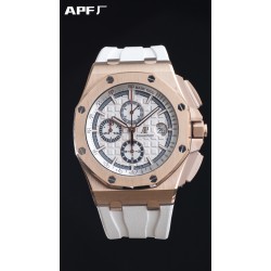 Audemars Piguet-Royal Oak Offshore 44mm RG/RU White/Stk APF A3126