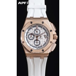 Audemars Piguet-Royal Oak Offshore 44mm RG/RU White/Stk APF A3126