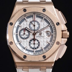 Audemars Piguet-Royal Oak Offshore 44mm RG/RU White/Stk APF A3126