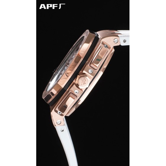 Audemars Piguet-Royal Oak Offshore 44mm RG/RU White/Stk APF A3126