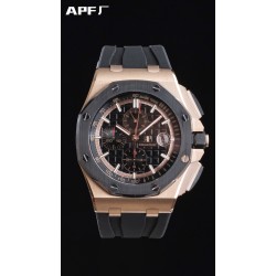 Audemars Piguet-Royal Oak Offshore 44mm RG/RU Black/Stk APF A3126