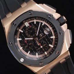 Audemars Piguet-Royal Oak Offshore 44mm RG/RU Black/Stk APF A3126