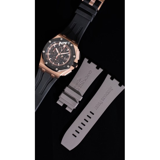 Audemars Piguet-Royal Oak Offshore 44mm RG/RU Black/Stk APF A3126