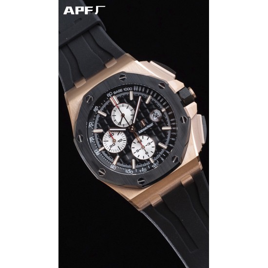 Audemars Piguet-Royal Oak Offshore 44mm RG/RU Black/White APF A3126