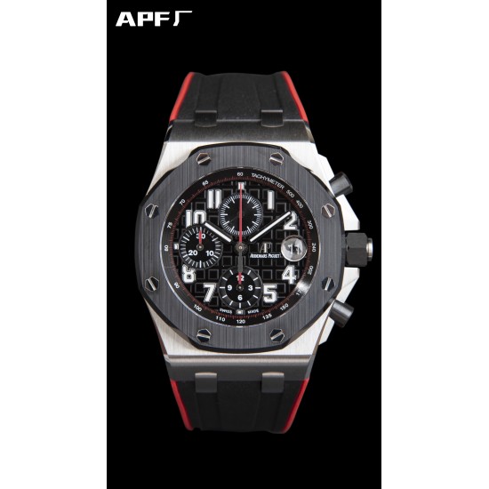 Audemars Piguet-Royal Oak Offshore 42mm SS/RU Black/Num APF A3126