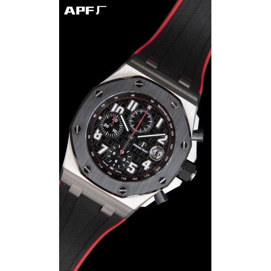 Audemars Piguet-Royal Oak Offshore 42mm SS/RU Black/Num APF A3126