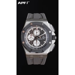 Audemars Piguet-Royal Oak Offshore 26400IO 44mm SS/RU Black/White APF A3126