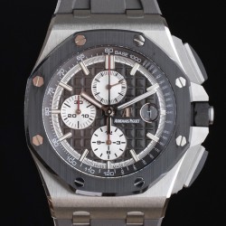 Audemars Piguet-Royal Oak Offshore 26400IO 44mm SS/RU Black/White APF A3126