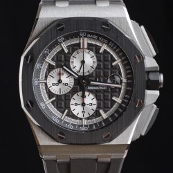 Audemars Piguet-Royal Oak Offshore 26400IO 44mm SS/RU Black/White APF A3126