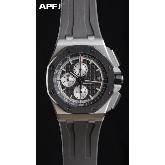 Audemars Piguet-Royal Oak Offshore 26400IO 44mm SS/RU Black/White APF A3126