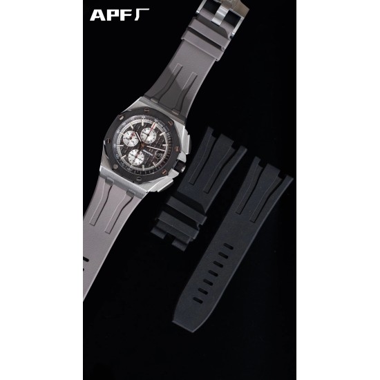 Audemars Piguet-Royal Oak Offshore 26400IO 44mm SS/RU Black/White APF A3126