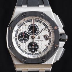 Audemars Piguet-Royal Oak Offshore 44mm SS/RU White/Stk APF A3126