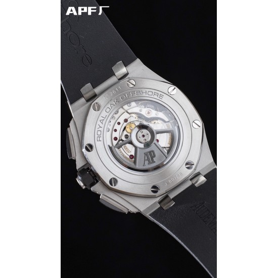 Audemars Piguet-Royal Oak Offshore 44mm SS/RU White/Stk APF A3126