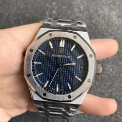 Audemars Piguet-Royal Oak 15400 SS/SS Blue ZF V2 A3120 Super Clone