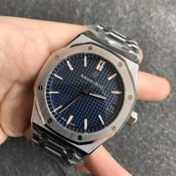 Audemars Piguet-Royal Oak 15400 SS/SS Blue ZF V2 A3120 Super Clone