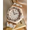 Audemars Piguet-Royal Oak Ladies 37mm RG/RU Diamond/White Swiss Qtz