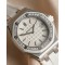 Audemars Piguet-Royal Oak Ladies 37mm SS/RU Diamond/White Swiss Qtz