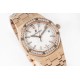Audemars Piguet-Royal Oak Ladies 33mm RG/RG white Dial 8F Swiss Quartz