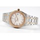Audemars Piguet-Royal Oak 77350 Ladies 34mm RG/SS White Dial 8F A5800