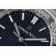 Audemars Piguet-Royal Oak 77351 Ladies 34mm SS/SS Blue/Diamonds 8F A5800