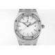 Audemars Piguet-Royal Oak 77351 Ladies 34mm SS/SS White/Diamonds 8F A5800