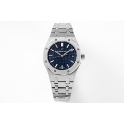 Audemars Piguet-Royal Oak 77350 Ladies 34mm SS/SS Blue Dial 8F A5800