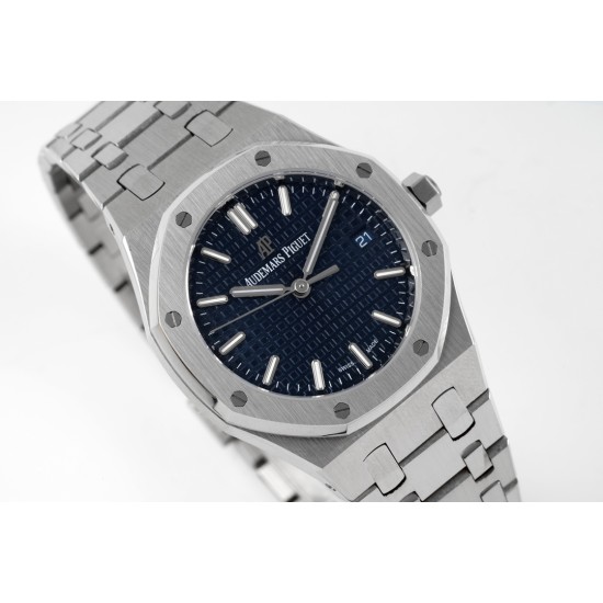Audemars Piguet-Royal Oak 77350 Ladies 34mm SS/SS Blue Dial 8F A5800