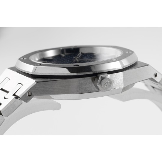 Audemars Piguet-Royal Oak 77350 Ladies 34mm SS/SS Blue Dial 8F A5800