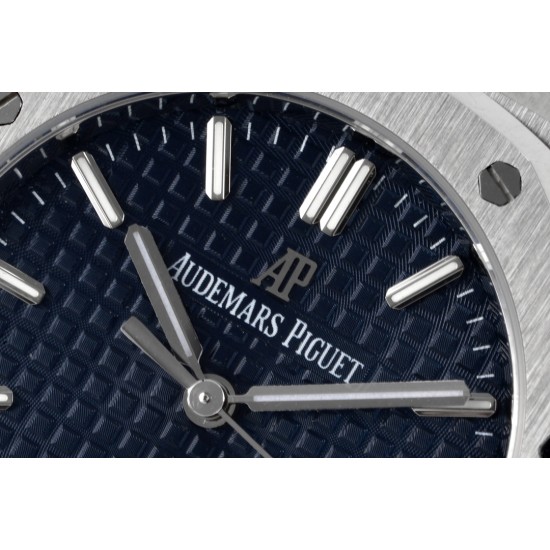 Audemars Piguet-Royal Oak 77350 Ladies 34mm SS/SS Blue Dial 8F A5800