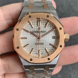 Audemars Piguet-Royal Oak Ref.15450 37mm RG/SS White JF A2824 Mod3120