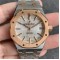 Audemars Piguet-Royal Oak Ref.15450 37mm RG/SS White JF A2824 Mod3120