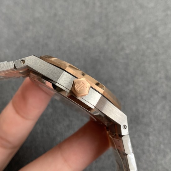 Audemars Piguet-Royal Oak Ref.15450 37mm RG/SS White JF A2824 Mod3120