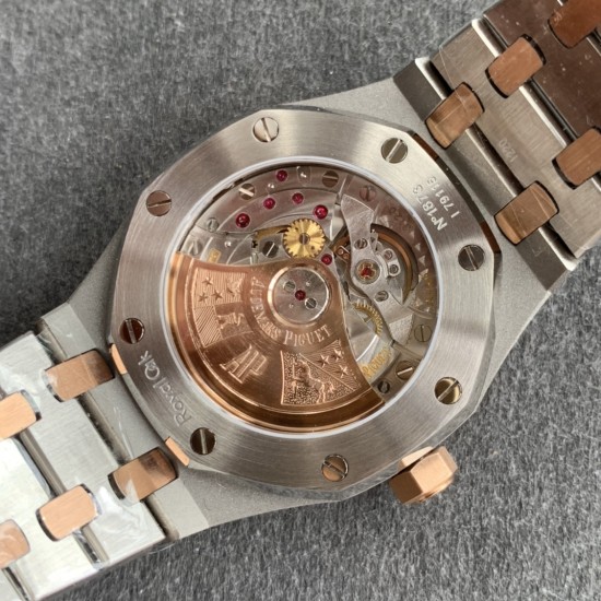 Audemars Piguet-Royal Oak Ref.15450 37mm RG/SS Black JF A2824 Mod3120