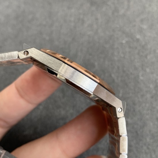 Audemars Piguet-Royal Oak Ladies 33mm RG/SS White Dial JF Swiss Qtz