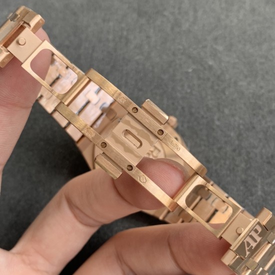 Audemars Piguet-Royal Oak Ladies 33mm RG/RG White JF Swiss Qtz