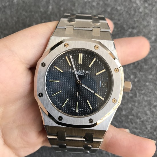Audemars Piguet-Royal Oak Jumbo Extra Thin 15202 SS/SS Blue XF V2 A2121