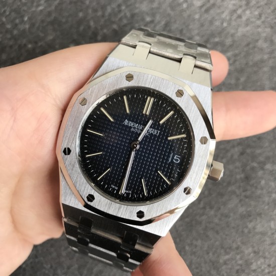 Audemars Piguet-Royal Oak Jumbo Extra Thin 15202 SS/SS Blue XF V2 A2121
