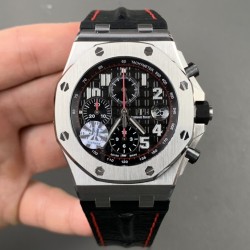 Audemars Piguet-Royal Oak Offshore 42mm SS/RU Black/Black/Num JF A3126