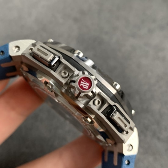 Audemars Piguet-Royal Oak Offshore 44mm Michael Schumacher SS/RU Grey/Blue JF A3126