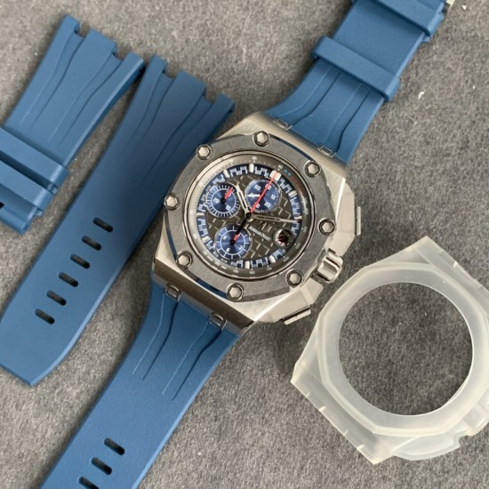 Audemars Piguet-Royal Oak Offshore 44mm Michael Schumacher SS/RU Grey/Blue JF A3126