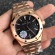 Audemars Piguet-Royal Oak 15450 RG/RG Black/Stk JF SA3120 Super Clone