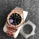 Audemars Piguet-Royal Oak 15450 RG/RG Black/Stk JF SA3120 Super Clone