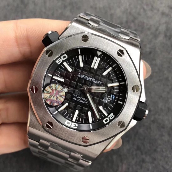 Audemars Piguet-Royal Oak Offshore Diver 15703 SS/SS JF V9.5 Asia 2824